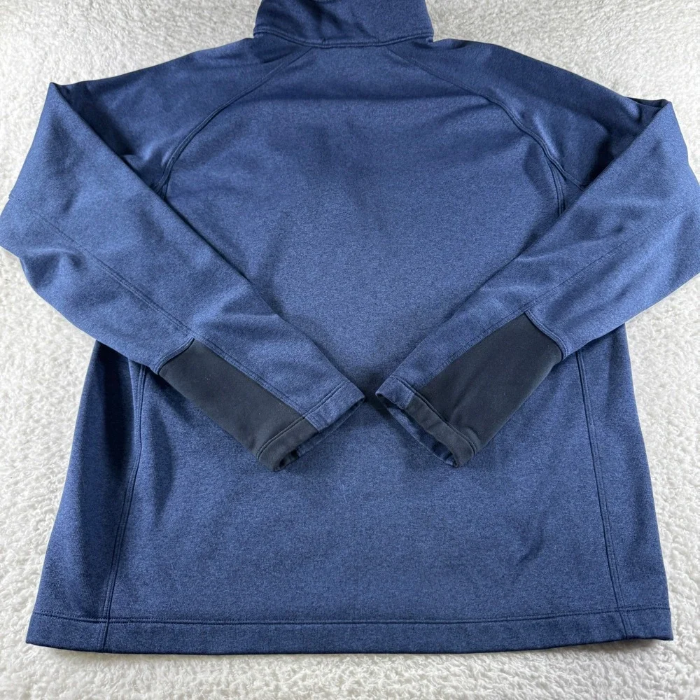 The North Face Men's Pullover 1/4 Zip Sweatshirt‎ Navy Blue Large Stretch Clean